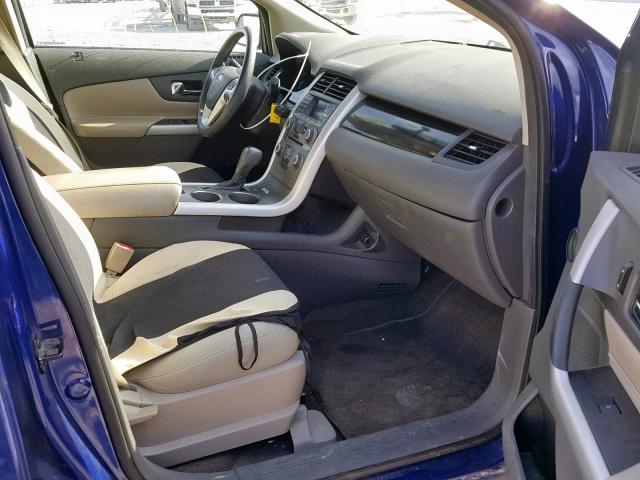 2FMDK3GC7DBE24479 - 2013 FORD EDGE SE BLUE photo 5