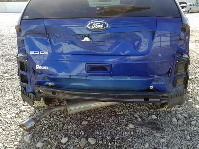 2FMDK3GC7DBE24479 - 2013 FORD EDGE SE BLUE photo 9