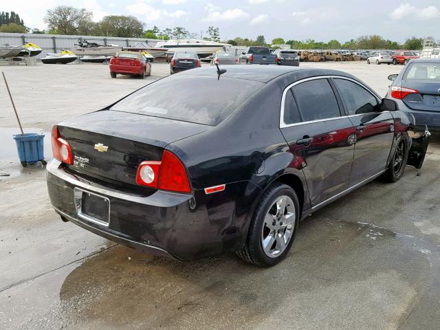 1G1ZC5EB5AF293858 - 2010 CHEVROLET MALIBU 1LT BLACK photo 4
