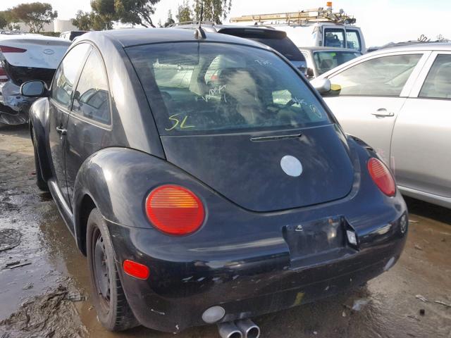 3VWBK31C75M404346 - 2005 VOLKSWAGEN NEW BEETLE BLACK photo 3