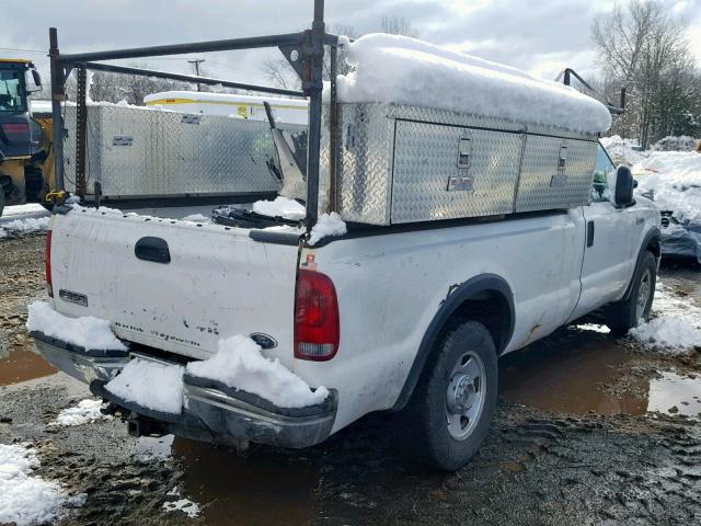 1FDSF30516EB20112 - 2006 FORD F350 SRW S WHITE photo 4