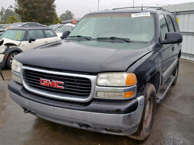 1GKEC13ZX2R187957 - 2002 GMC YUKON BLACK photo 2