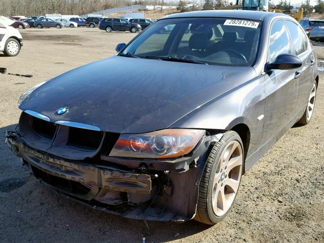 WBAVD53578A010588 - 2008 BMW 335 XI GRAY photo 2