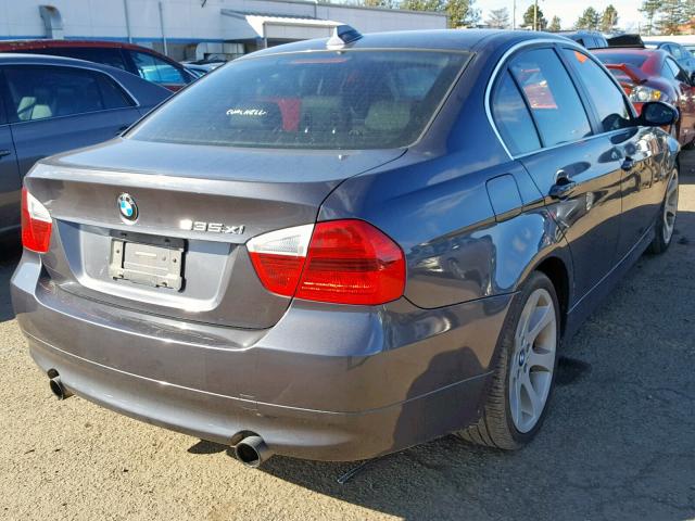 WBAVD53578A010588 - 2008 BMW 335 XI GRAY photo 4