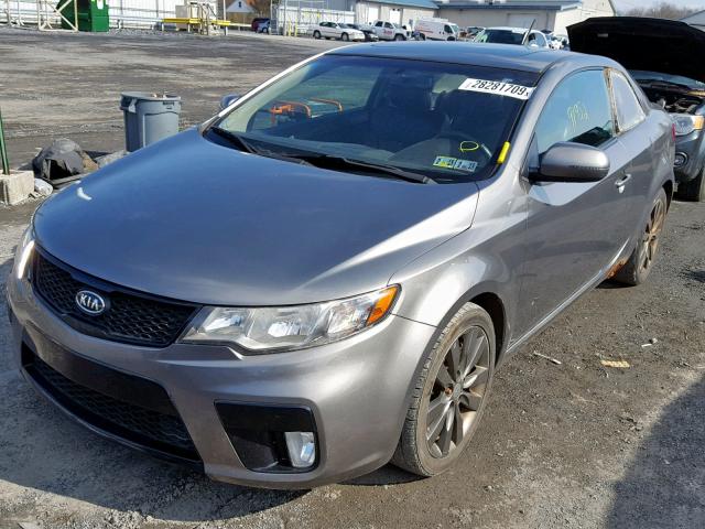 KNAFW6A38B5352783 - 2011 KIA FORTE SX GRAY photo 2