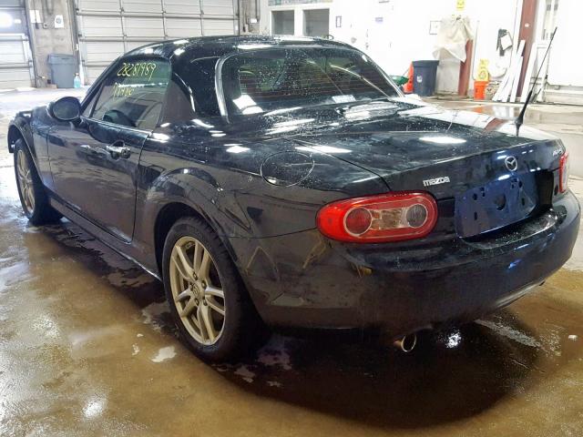 JM1NC26F690204965 - 2009 MAZDA MX-5 MIATA BLACK photo 3