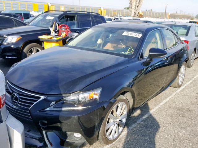 JTHBF1D25F5048144 - 2015 LEXUS IS 250 BLACK photo 2