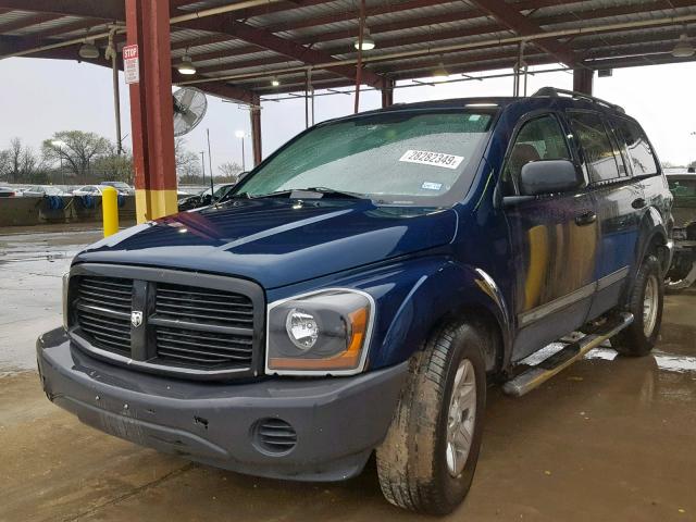 1D4HB38N05F610423 - 2005 DODGE DURANGO ST BLUE photo 2