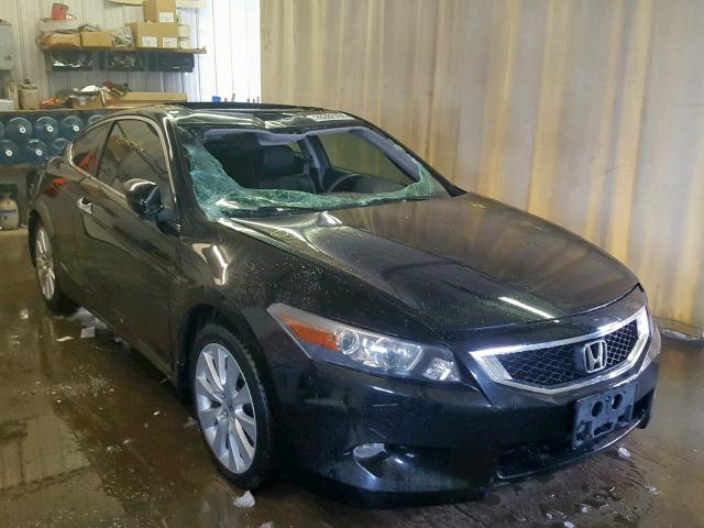 1HGCS22848A005263 - 2008 HONDA ACCORD EXL BLACK photo 1