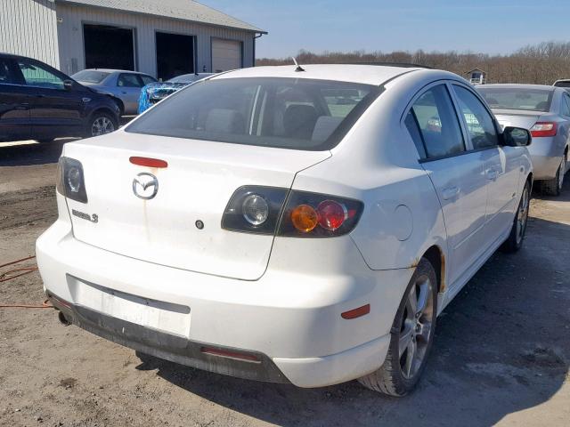 JM1BK323851224467 - 2005 MAZDA 3 S WHITE photo 4