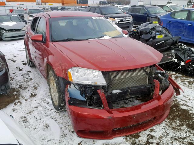 1B3CC1FB6AN230392 - 2010 DODGE AVENGER EX RED photo 1