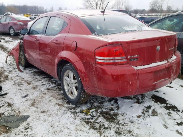 1B3CC1FB6AN230392 - 2010 DODGE AVENGER EX RED photo 3