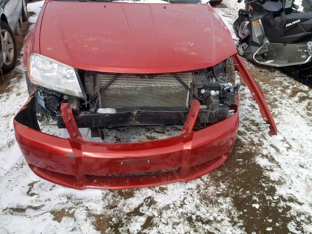 1B3CC1FB6AN230392 - 2010 DODGE AVENGER EX RED photo 9