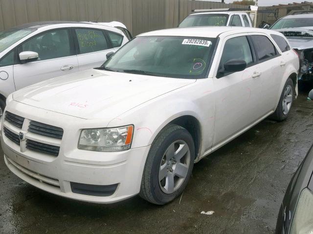 2D4FV47T48H130232 - 2008 DODGE MAGNUM WHITE photo 2