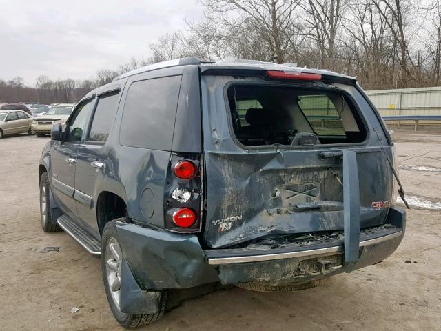 1GKFK63828J112804 - 2008 GMC YUKON DENA BLUE photo 3