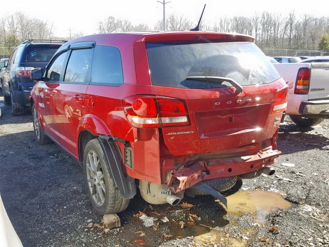 3C4PDCEG3GT206078 - 2016 DODGE JOURNEY R/ RED photo 3