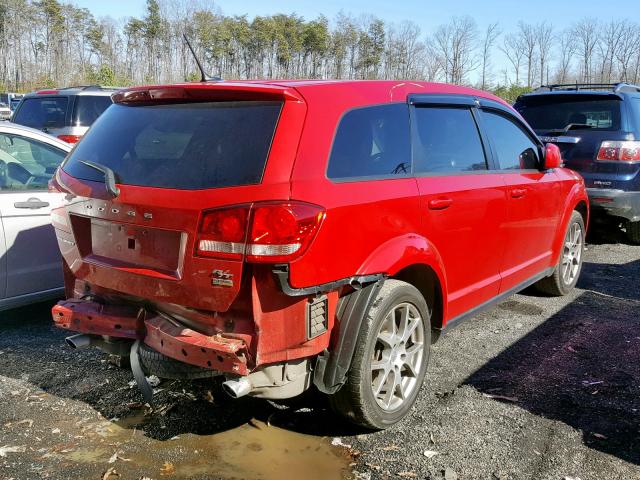 3C4PDCEG3GT206078 - 2016 DODGE JOURNEY R/ RED photo 4