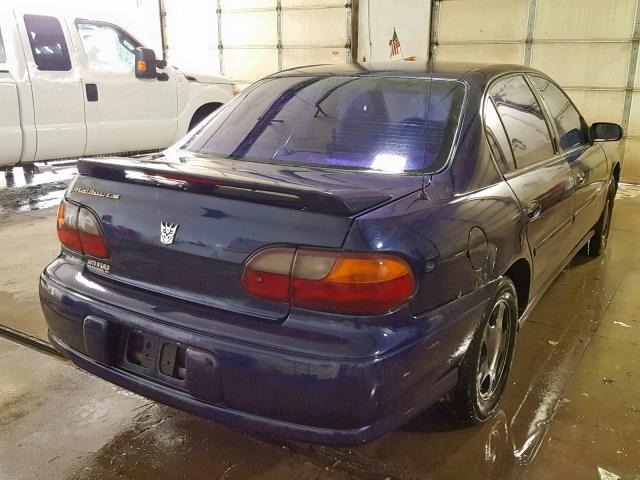 1G1NE52J2Y6202401 - 2000 CHEVROLET MALIBU LS BLUE photo 4