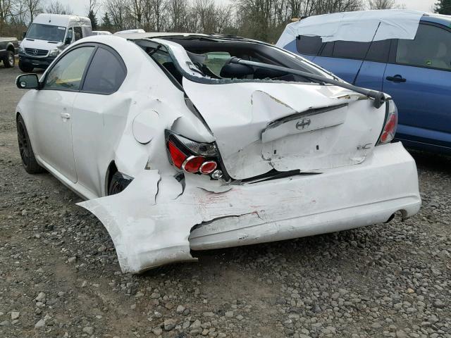 JTKDE167090283518 - 2009 TOYOTA SCION TC WHITE photo 9
