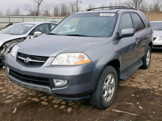 2HNYD18802H513684 - 2002 ACURA MDX TOURIN GRAY photo 2