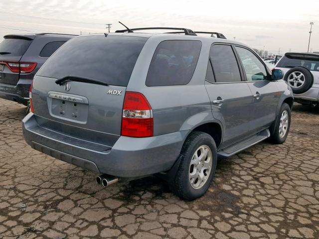 2HNYD18802H513684 - 2002 ACURA MDX TOURIN GRAY photo 4