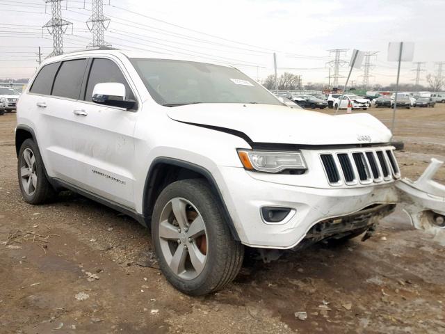 1C4RJFBT0EC200980 - 2014 JEEP GRAND CHER WHITE photo 1