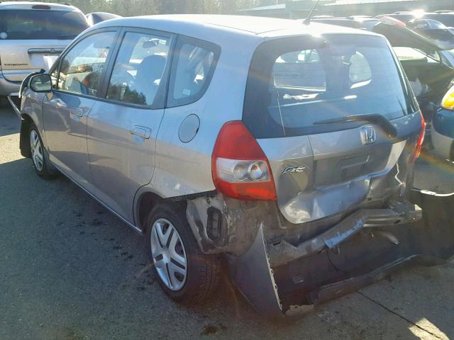 JHMGD38498S039440 - 2008 HONDA FIT SILVER photo 3