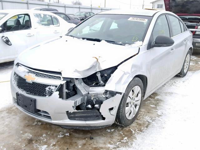 1G1PD5SH4C7208812 - 2012 CHEVROLET CRUZE LS SILVER photo 2