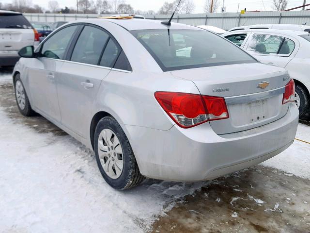 1G1PD5SH4C7208812 - 2012 CHEVROLET CRUZE LS SILVER photo 3