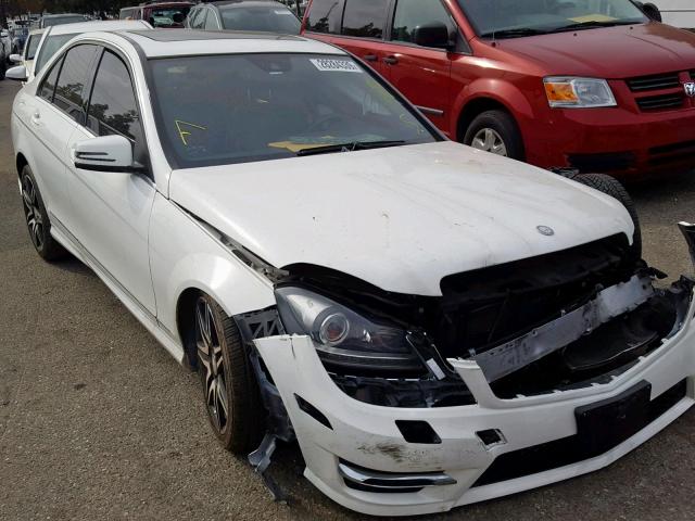 WDDGF4HB1DR264698 - 2013 MERCEDES-BENZ C 250 WHITE photo 1