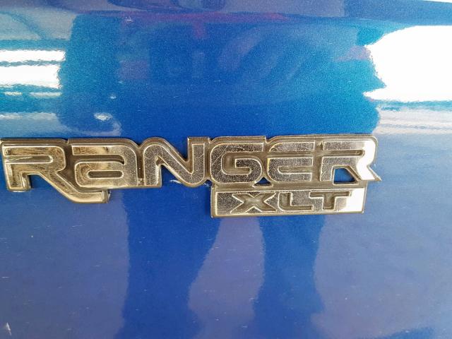 1FTCR10X0TUA45927 - 1996 FORD RANGER BLUE photo 9