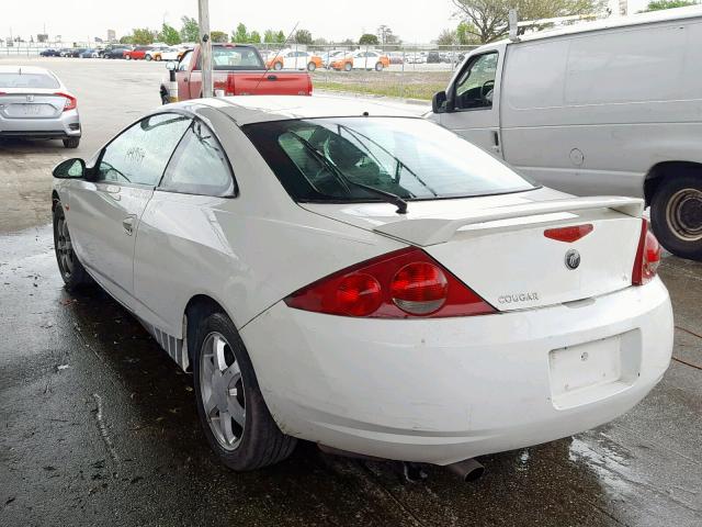 1ZWFT61L7Y5615908 - 2000 MERCURY COUGAR V6 WHITE photo 3