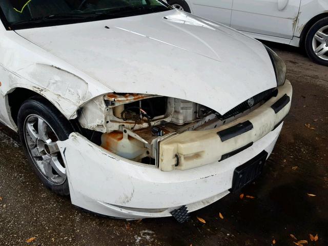 1ZWFT61L7Y5615908 - 2000 MERCURY COUGAR V6 WHITE photo 9