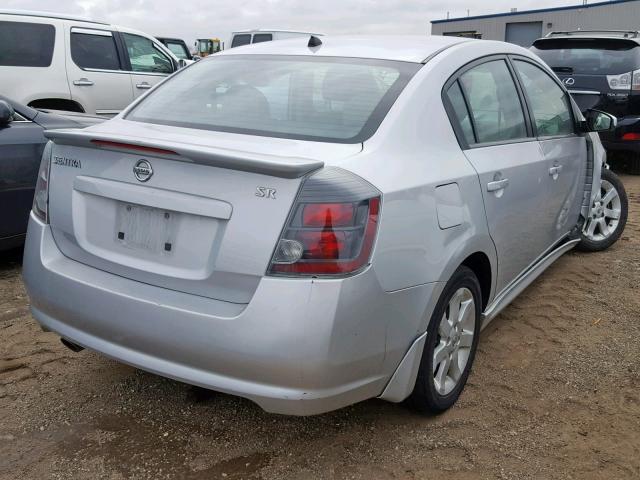 3N1AB6APXBL633305 - 2011 NISSAN SENTRA 2.0 SILVER photo 4