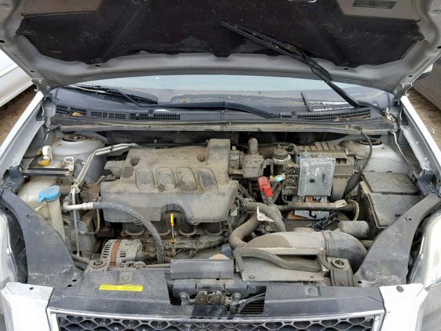 3N1AB6APXBL633305 - 2011 NISSAN SENTRA 2.0 SILVER photo 7