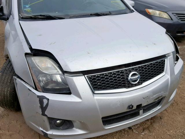 3N1AB6APXBL633305 - 2011 NISSAN SENTRA 2.0 SILVER photo 9