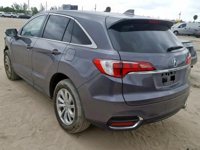 5J8TB4H55HL017614 - 2017 ACURA RDX TECHNO GRAY photo 3