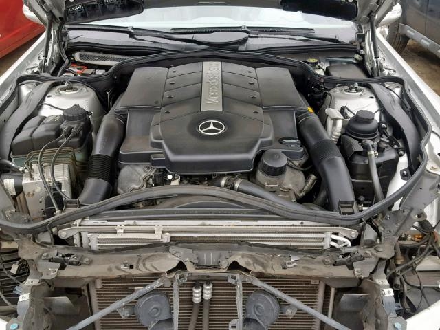 WDBSK75F13F023831 - 2003 MERCEDES-BENZ SL 500R SILVER photo 7