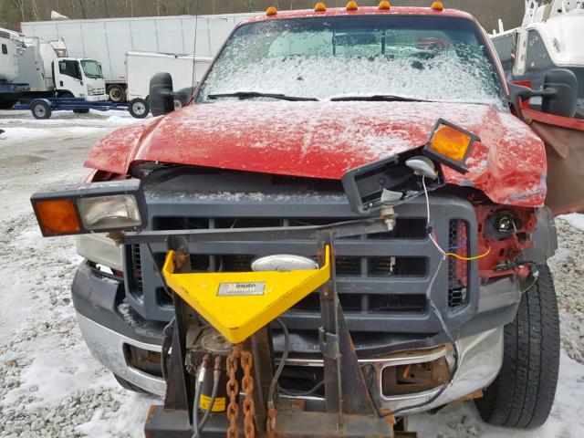 1FDWF35P86EB27716 - 2006 FORD F350 SRW S RED photo 7