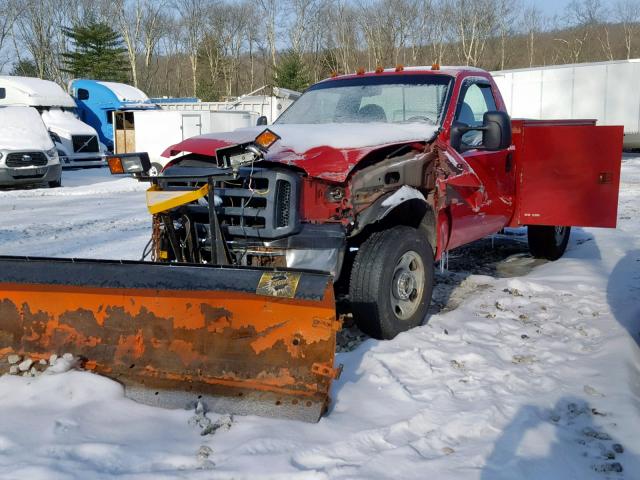 1FDWF35P86EB27716 - 2006 FORD F350 SRW S RED photo 9