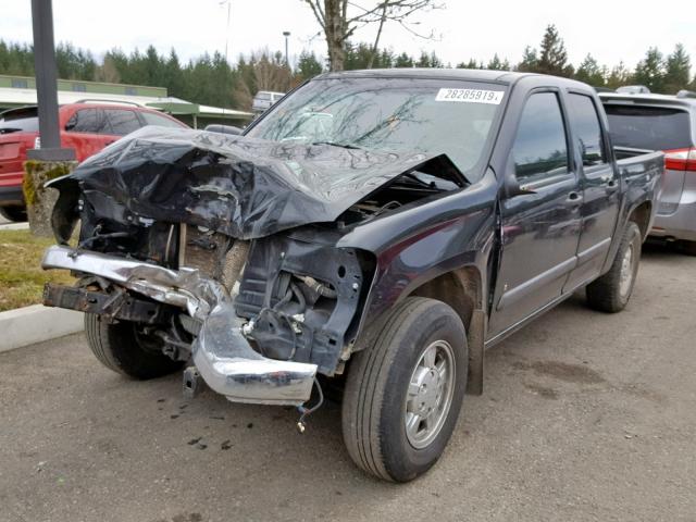 1GCCS13E388101633 - 2008 CHEVROLET COLORADO BLACK photo 2