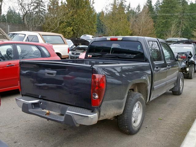 1GCCS13E388101633 - 2008 CHEVROLET COLORADO BLACK photo 4