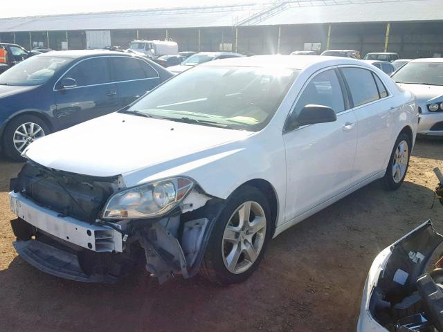 1G1ZA5E06AF185804 - 2010 CHEVROLET MALIBU LS WHITE photo 2