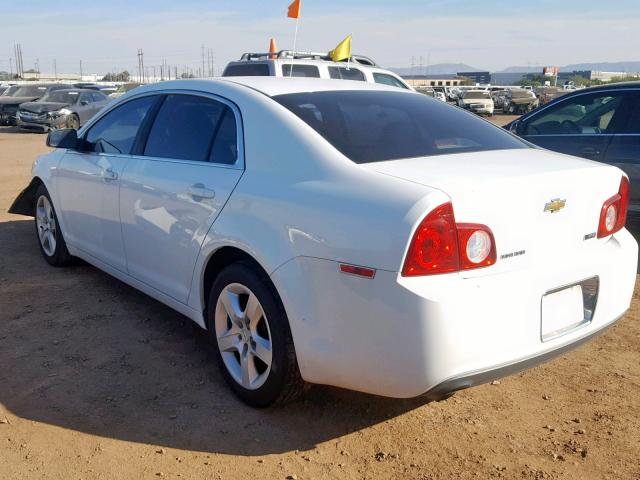 1G1ZA5E06AF185804 - 2010 CHEVROLET MALIBU LS WHITE photo 3
