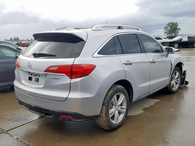 5J8TB3H52EL007628 - 2014 ACURA RDX TECHNO SILVER photo 4