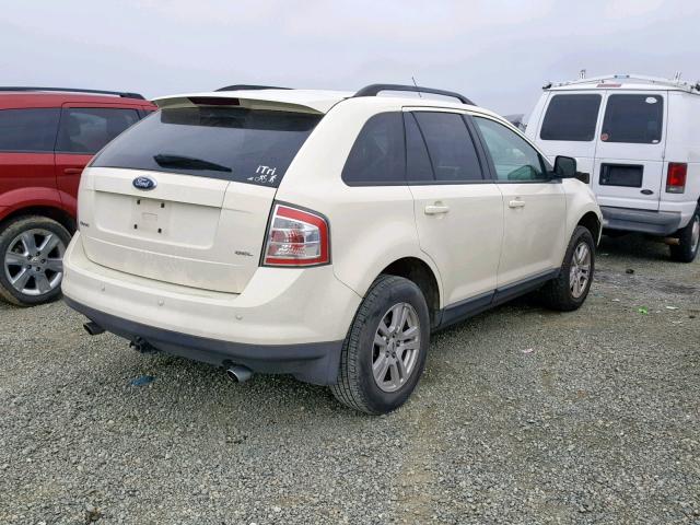 2FMDK38C37BA56479 - 2007 FORD EDGE SEL WHITE photo 4