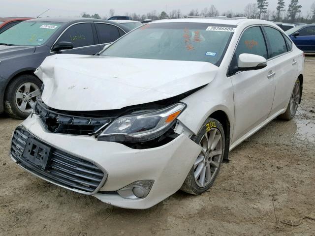 4T1BK1EB1EU116323 - 2014 TOYOTA AVALON BAS WHITE photo 2