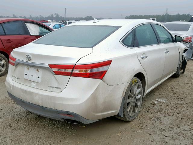 4T1BK1EB1EU116323 - 2014 TOYOTA AVALON BAS WHITE photo 4