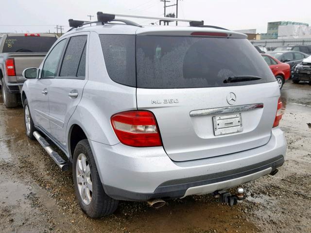 4JGBB86E56A076770 - 2006 MERCEDES-BENZ ML 350 SILVER photo 3