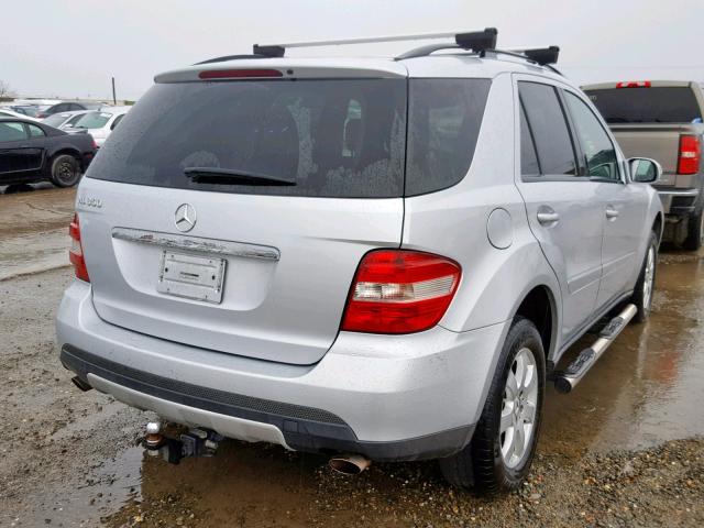 4JGBB86E56A076770 - 2006 MERCEDES-BENZ ML 350 SILVER photo 4